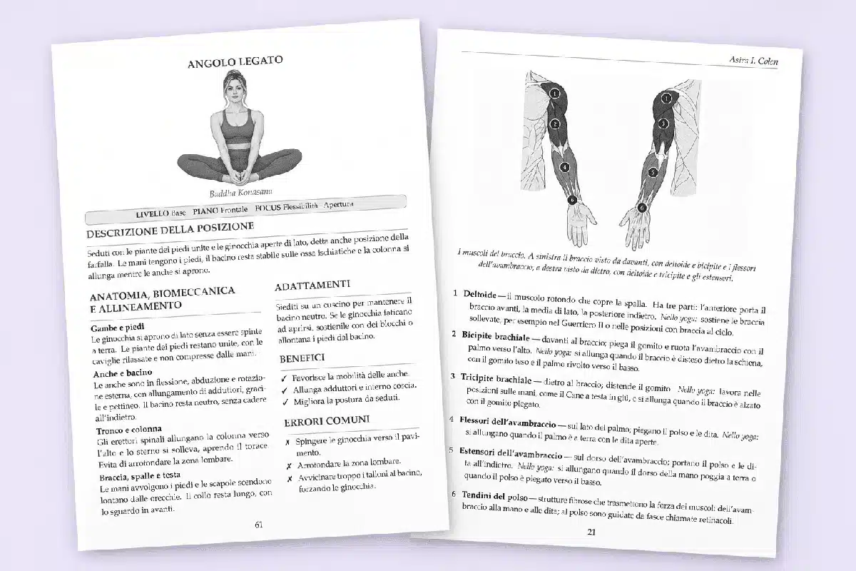 Presentazione delle pagine dedicate all’Angolo legato e ai muscoli del braccio